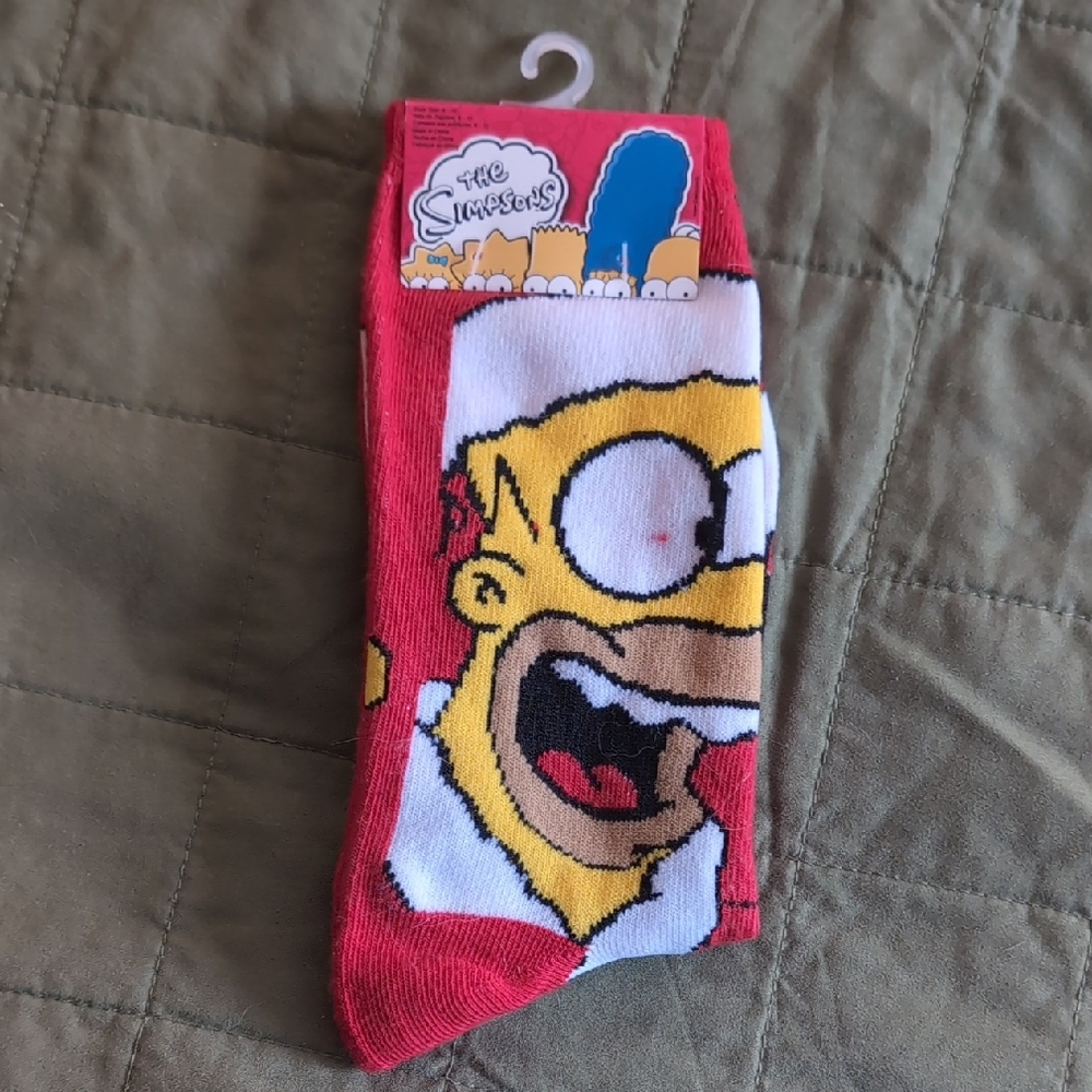 Novelty HOMER SIMPSON Santa Socks